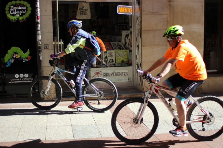 Las bicicletas invaden el centro de Soria