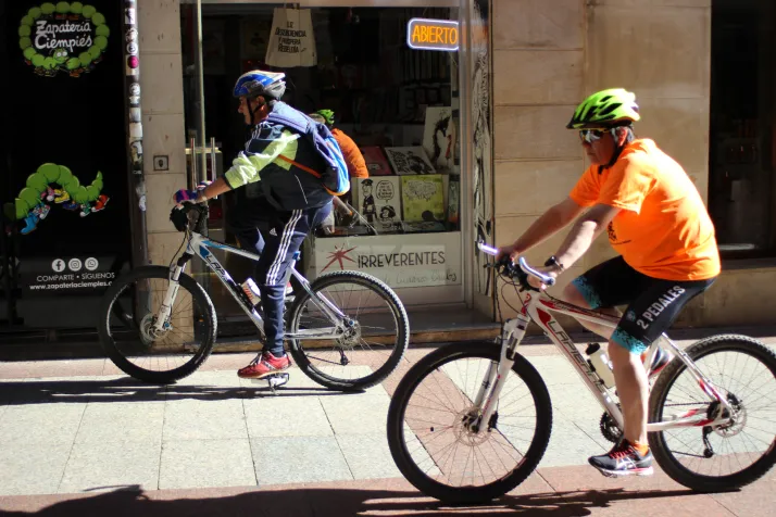 Las bicicletas invaden el centro de Soria