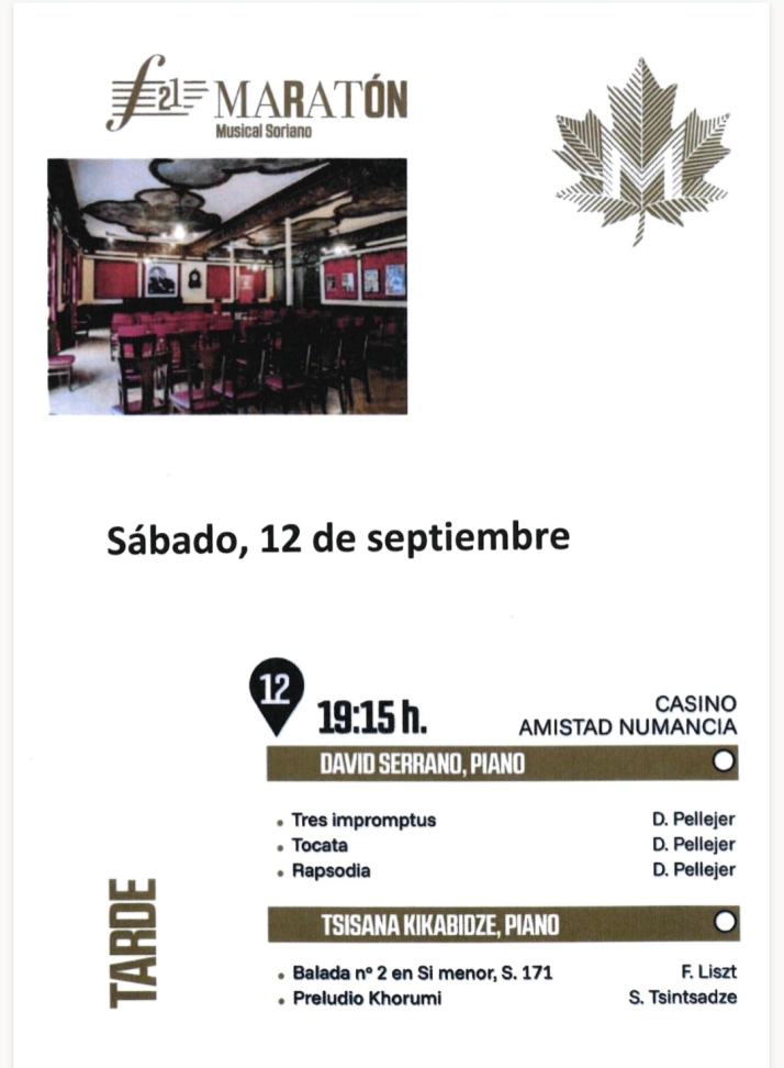 El Maratón Musical llena de piano el Casino con Serrano y Kikabidze