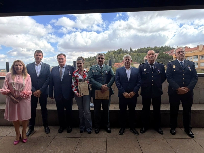 Soria celebra San Miguel con distinciones a la Policía Local, Nacional y Guardia Civil