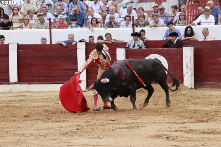 En im&aacute;genes: Tarde de toros en Almaz&aacute;n con protagonismo para Rub&eacute;n Sanz y Jarocho
