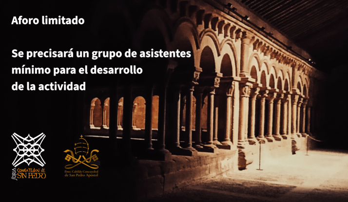 El claustro de la Concatedral de Soria vuelve a iluminarse de noche en septiembre