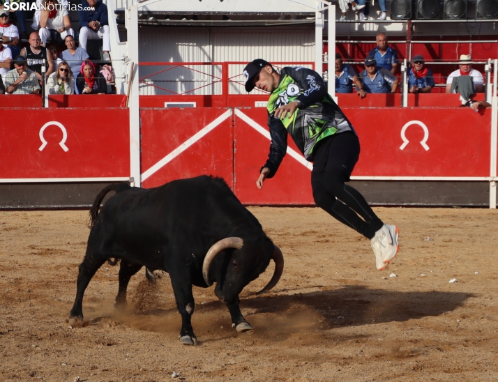 Una imagen de la tarde en la plaza de toros olvegueña. /Santos Gómez