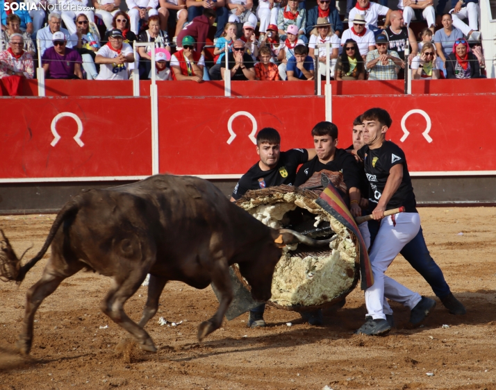Una imagen de la tarde en la plaza de toros olvegueña. /Santos Gómez