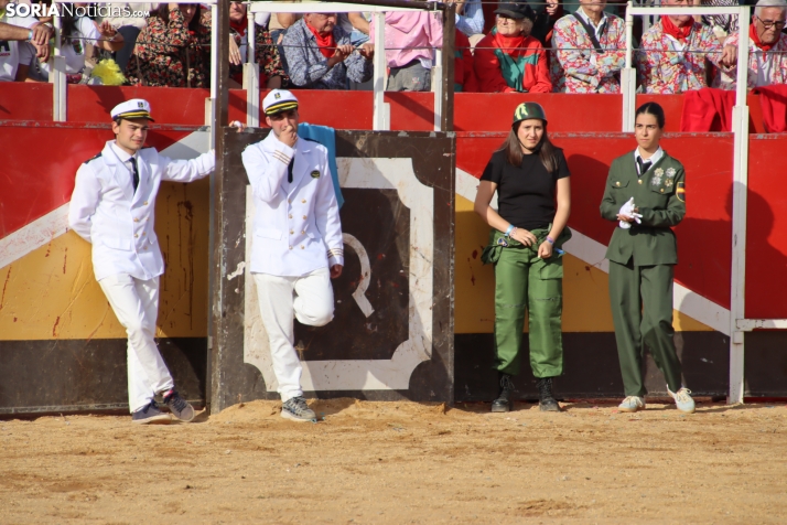 Una imagen de la tarde en la plaza de toros olvegueña. /Santos Gómez
