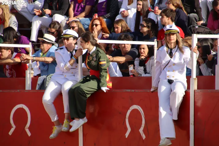 Una imagen de la tarde en la plaza de toros olvegueña. /Santos Gómez
