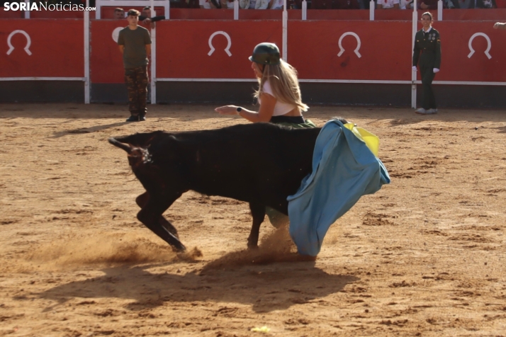 Una imagen de la tarde en la plaza de toros olvegueña. /Santos Gómez