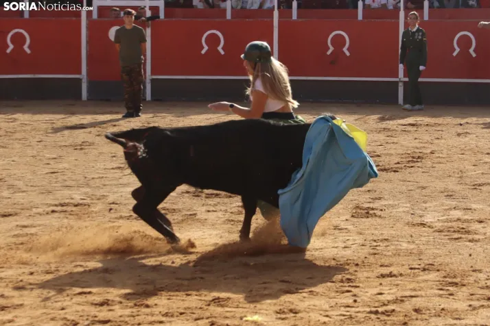 Una imagen de la tarde en la plaza de toros olvegueña. /Santos Gómez