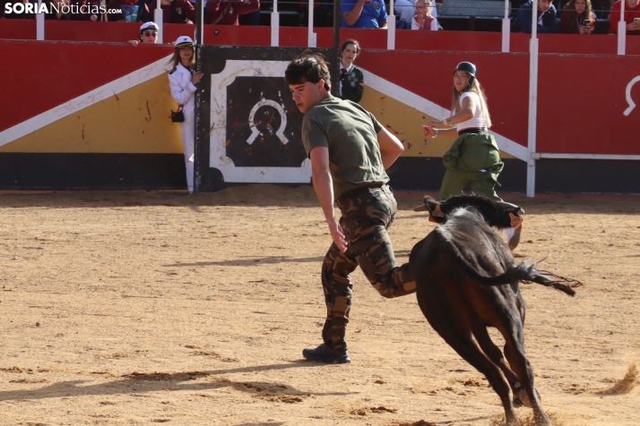 Una imagen de la tarde en la plaza de toros olvegueña. /Santos Gómez