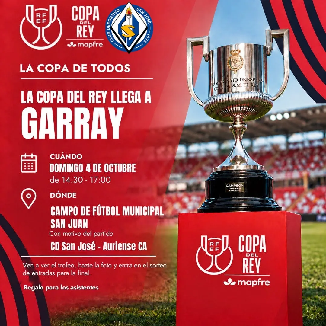 El trofeo de la Copa del Rey llega a Soria: ¿Cómo fotografiarte con él y entrar en el sorteo de dos entradas para la final?