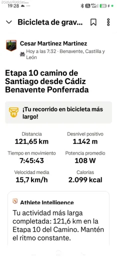 Imágenes de la etapa entre Benavente y Ponferrada