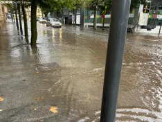 Foto 13 - Fotos: Tremenda riada en el centro de Soria