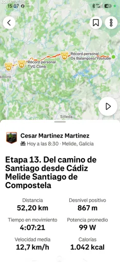 Imágenes de las dos últimas etapas de César 