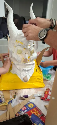 Foto 3 - &iquest;C&oacute;mo fabricar cabezudos? Golmayo y sus vecinos tienen las claves