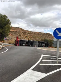Imágenes del primer accidente, producido a las 12:40 horas | SN