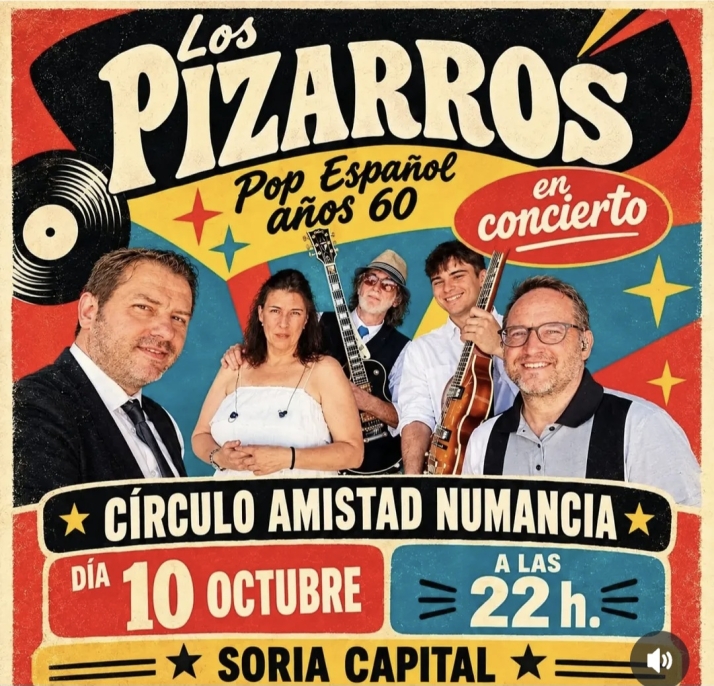 Los Pizarros llevan su directo de pop sesentero al Casino