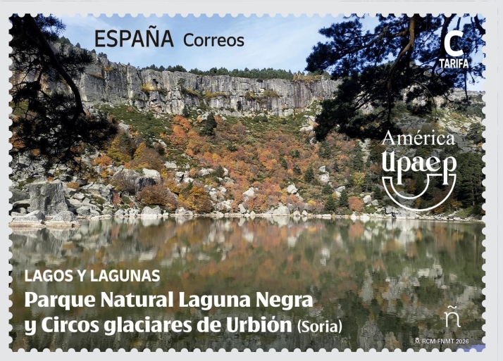 Un sello de 66.000 unidades divulga la riqueza natural y literaria de la Laguna Negra