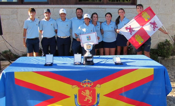 El golfista soriano Enzo Jiménez roza el podio con Castilla y León en el Campeonato de España
