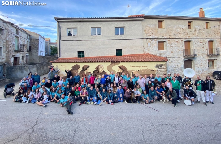 Un mural en Huérteles deja constancia del ciclo Pinceladas de Historia