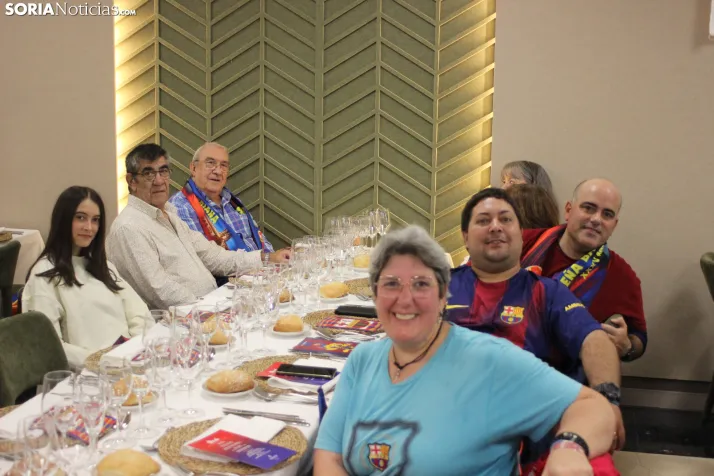Fotos: M&aacute;s de 250 barcelonistas celebran el 35 aniversario de la pe&ntilde;a blaugrana en Soria