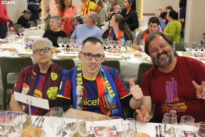 Fotos: M&aacute;s de 250 barcelonistas celebran el 35 aniversario de la pe&ntilde;a blaugrana en Soria