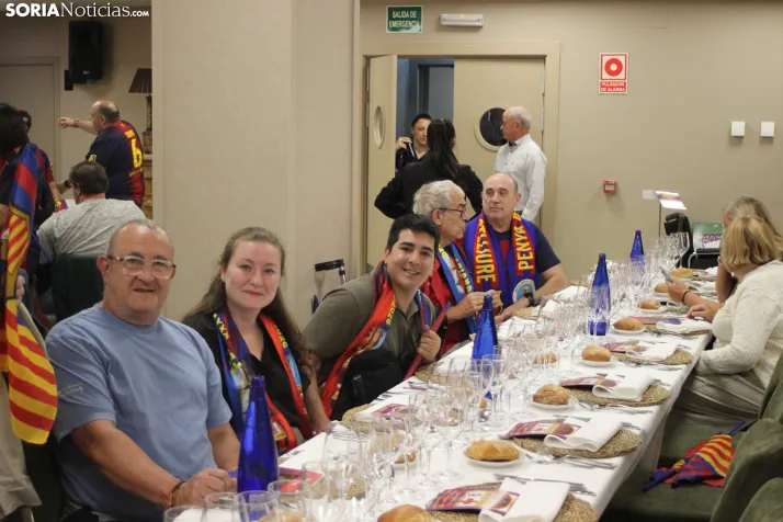 Fotos: M&aacute;s de 250 barcelonistas celebran el 35 aniversario de la pe&ntilde;a blaugrana en Soria