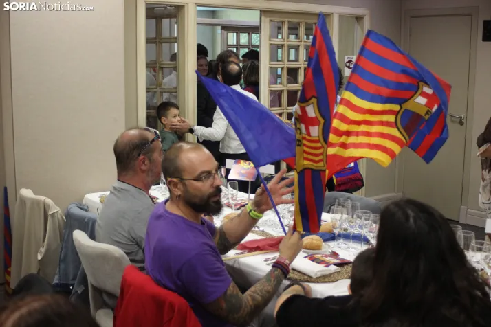 Fotos: M&aacute;s de 250 barcelonistas celebran el 35 aniversario de la pe&ntilde;a blaugrana en Soria