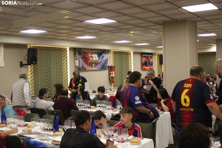 Fotos: M&aacute;s de 250 barcelonistas celebran el 35 aniversario de la pe&ntilde;a blaugrana en Soria