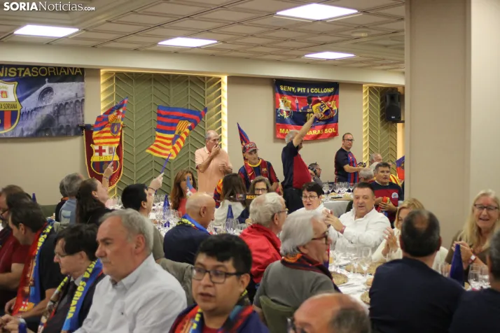 Fotos: M&aacute;s de 250 barcelonistas celebran el 35 aniversario de la pe&ntilde;a blaugrana en Soria