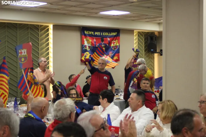 Fotos: M&aacute;s de 250 barcelonistas celebran el 35 aniversario de la pe&ntilde;a blaugrana en Soria