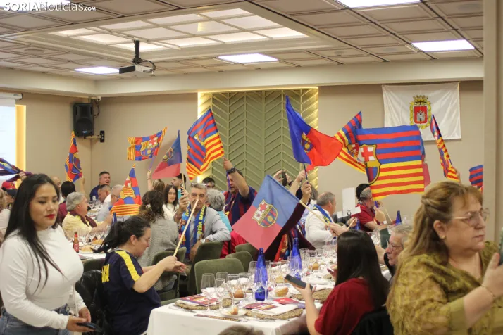 Fotos: M&aacute;s de 250 barcelonistas celebran el 35 aniversario de la pe&ntilde;a blaugrana en Soria
