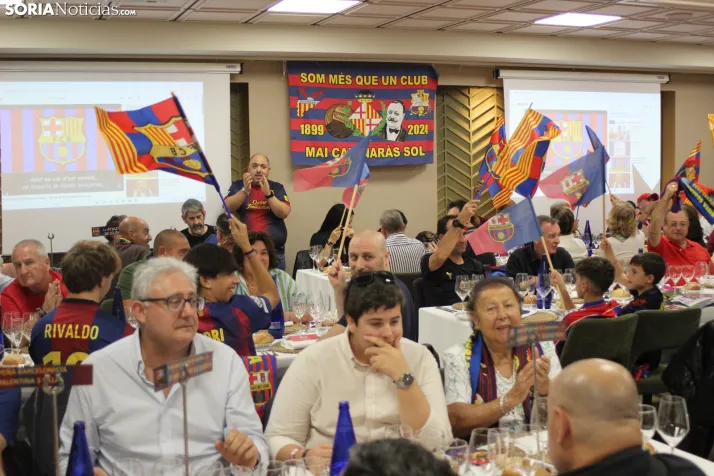 Fotos: M&aacute;s de 250 barcelonistas celebran el 35 aniversario de la pe&ntilde;a blaugrana en Soria