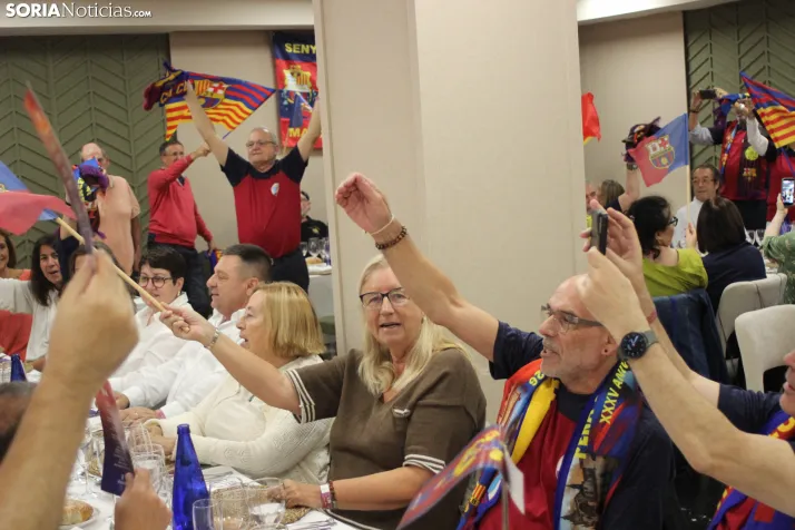 Fotos: M&aacute;s de 250 barcelonistas celebran el 35 aniversario de la pe&ntilde;a blaugrana en Soria