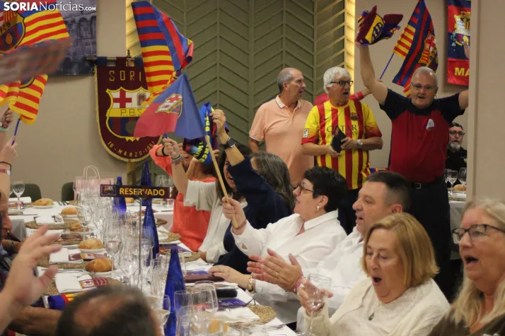 Fotos: M&aacute;s de 250 barcelonistas celebran el 35 aniversario de la pe&ntilde;a blaugrana en Soria