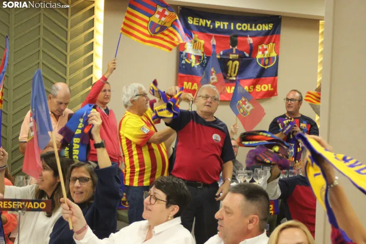 Fotos: M&aacute;s de 250 barcelonistas celebran el 35 aniversario de la pe&ntilde;a blaugrana en Soria