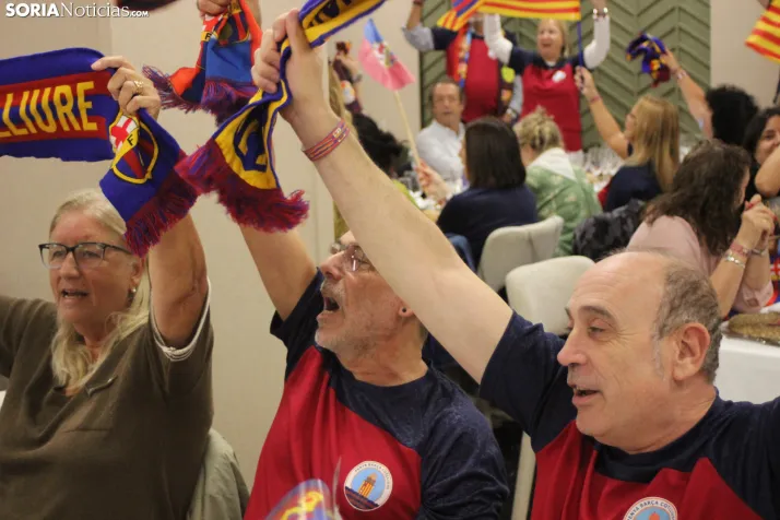 Fotos: M&aacute;s de 250 barcelonistas celebran el 35 aniversario de la pe&ntilde;a blaugrana en Soria