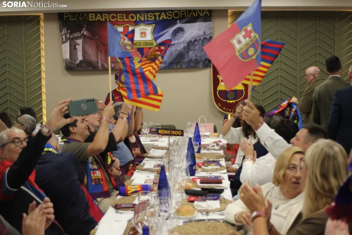 Fotos: M&aacute;s de 250 barcelonistas celebran el 35 aniversario de la pe&ntilde;a blaugrana en Soria