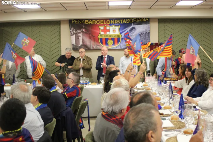Fotos: M&aacute;s de 250 barcelonistas celebran el 35 aniversario de la pe&ntilde;a blaugrana en Soria