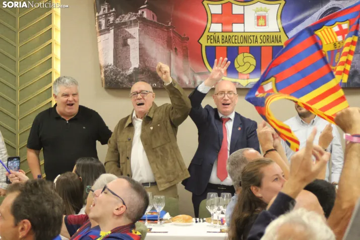 Fotos: M&aacute;s de 250 barcelonistas celebran el 35 aniversario de la pe&ntilde;a blaugrana en Soria