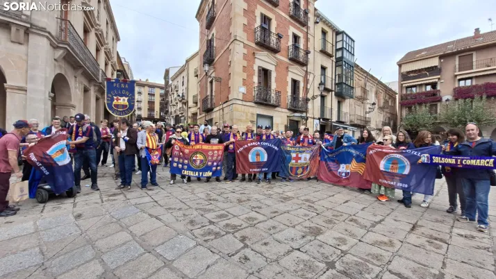Fotos: M&aacute;s de 250 barcelonistas celebran el 35 aniversario de la pe&ntilde;a blaugrana en Soria