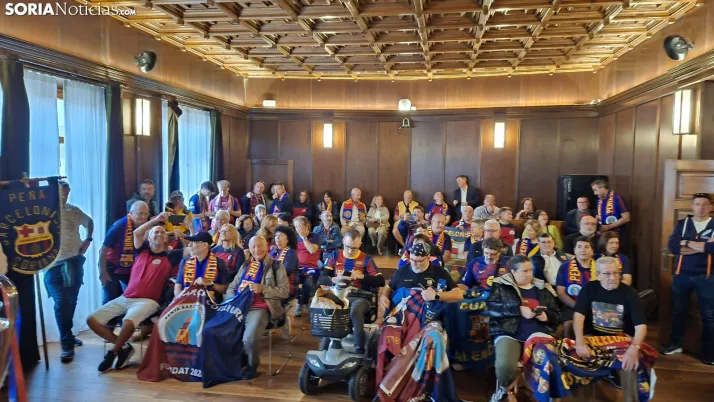 Fotos: M&aacute;s de 250 barcelonistas celebran el 35 aniversario de la pe&ntilde;a blaugrana en Soria