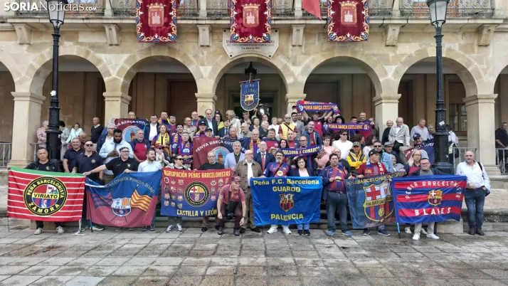 Fotos: M&aacute;s de 250 barcelonistas celebran el 35 aniversario de la pe&ntilde;a blaugrana en Soria