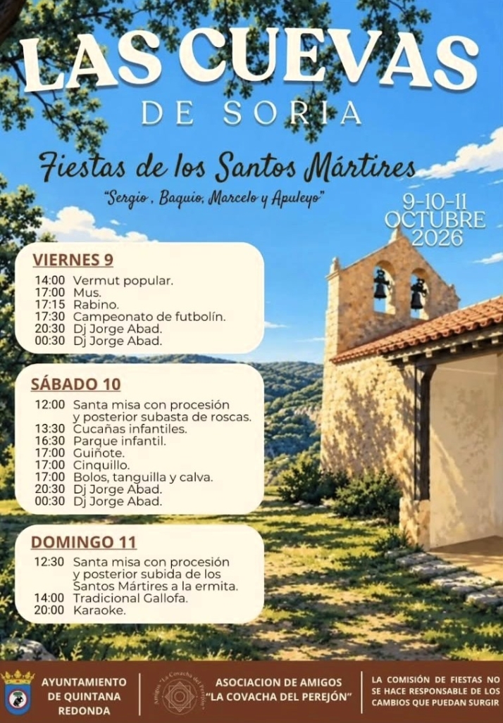 Las Cuevas de Soria honra a los Santos Mártires con misa, juegos y música