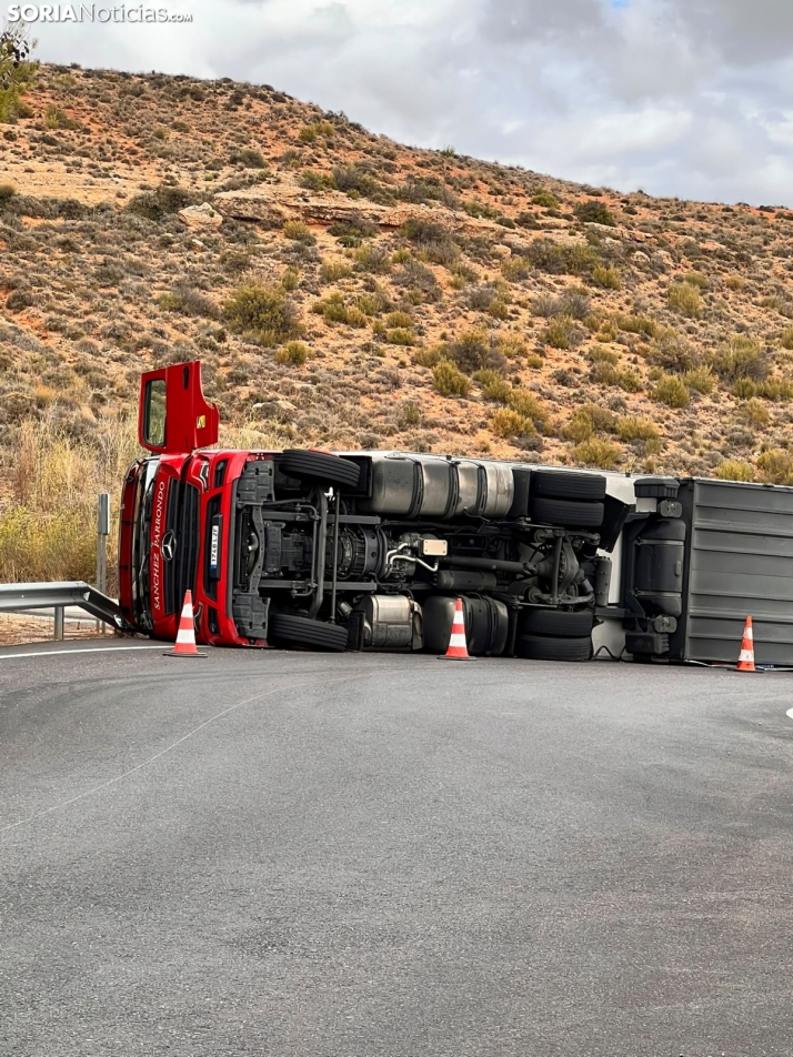 Tres accidentes en menos de 24 horas sacuden un tramo de la A-2 en Soria