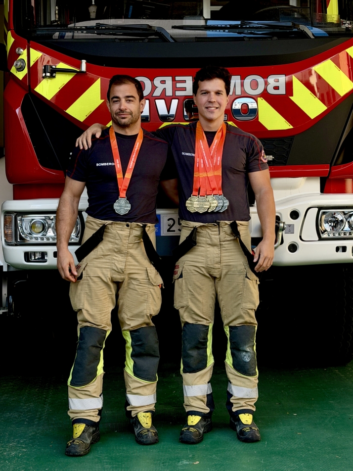 Los bomberos de Soria logran seis medallas en los Juegos Europeos de Vigo