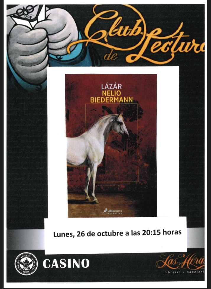 La novela Lázár de Nelio Biedermann protagoniza la cita literaria en el Casino