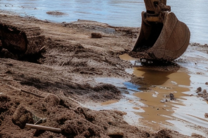 Tragsa amplía el plazo de la maquinaria para excavar el nuevo cauce de Huerta