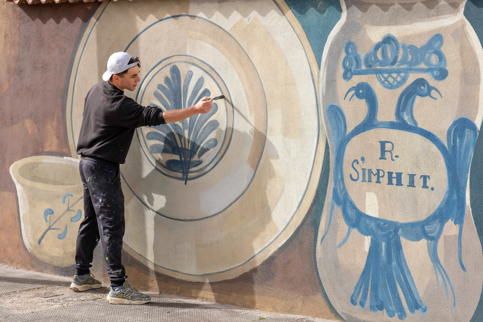 Mural monumental villa de Almazán / Ángel García Ortega Fotografía