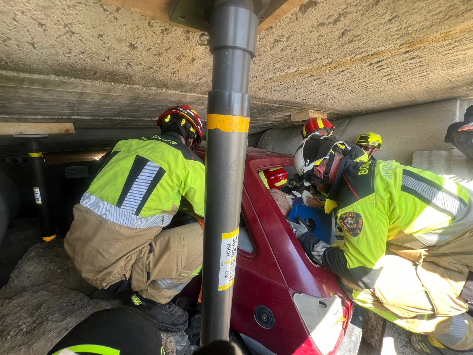 Los bomberos de Castilla y León participan en un curso sobre técnicas de intervención en rescate y salvamento