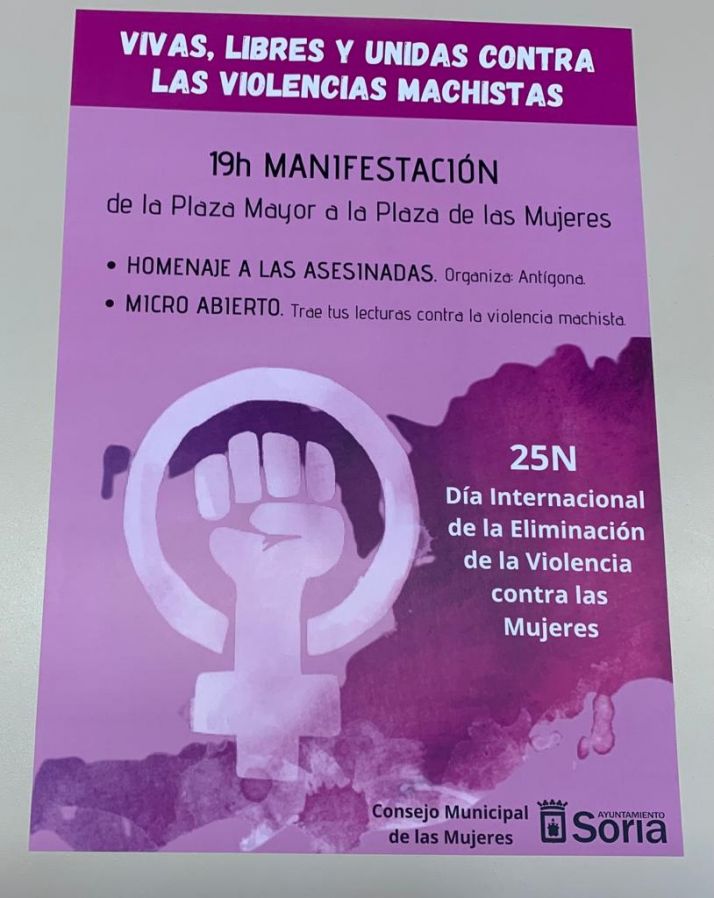 Soria saldr&aacute; a la calle el 25N para luchar contra la violencia de g&eacute;nero | Imagen 1